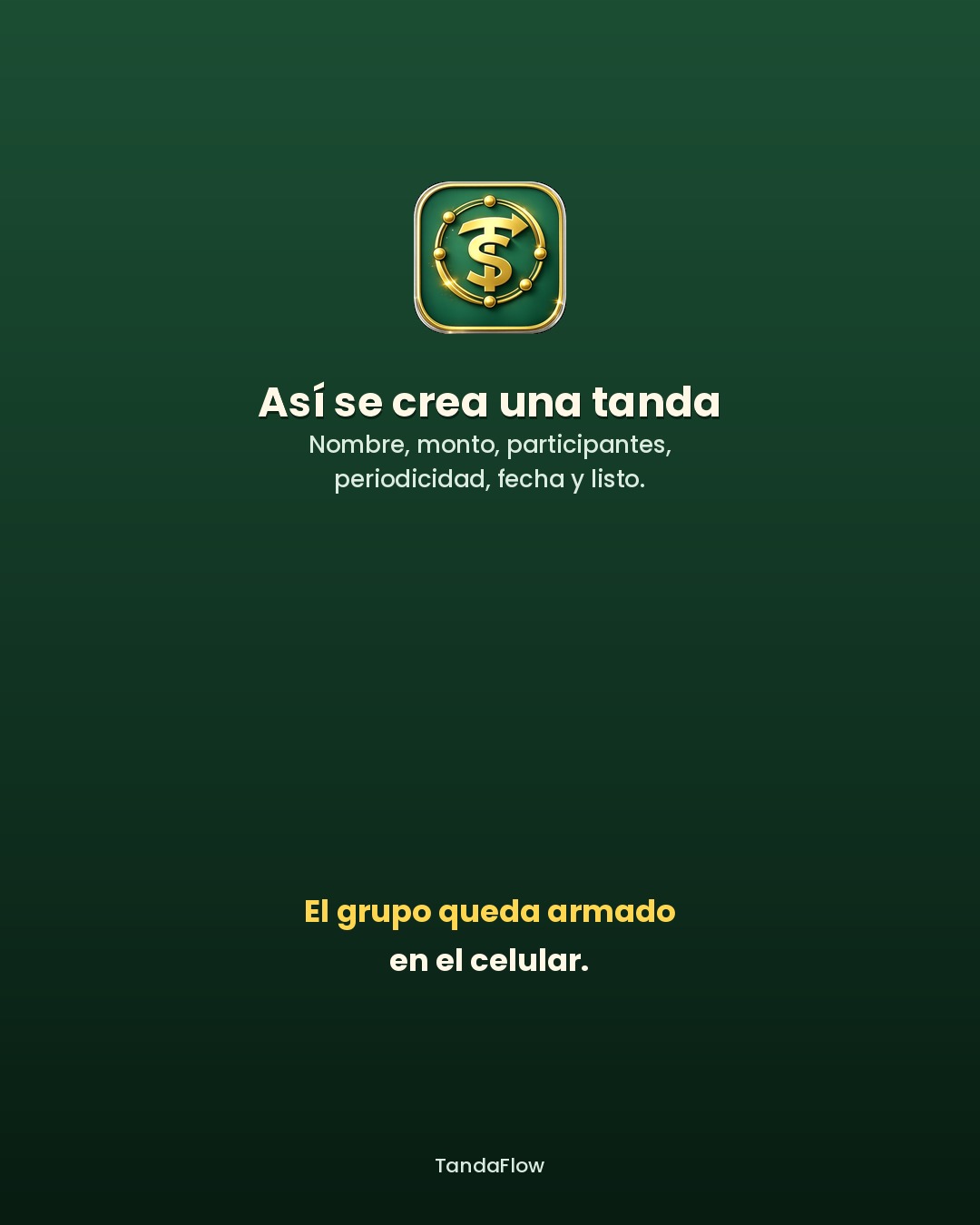 Portada: así se crea una tanda en TandaFlow